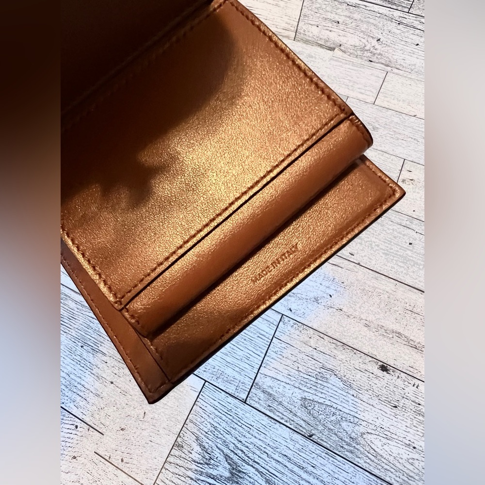 Celine Natural Canvas Leather Small Triomphe Wallet - Picture 13 of 16